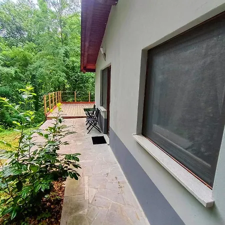 Villa Britof Forest House In Chestnut Valley Kanal